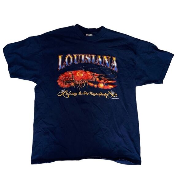 Vintage Louisiana Graphic Tee Size XL - Picture 1 of 4